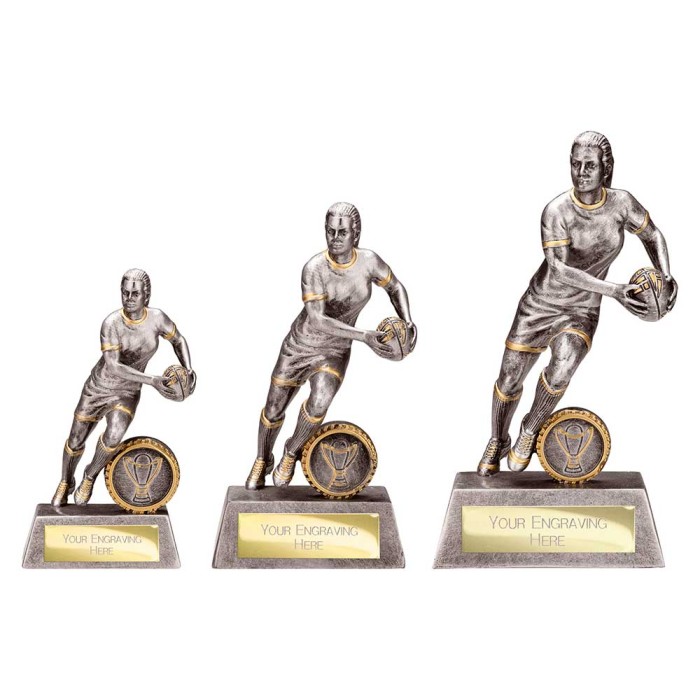STORMER FEMALE RUGBY AWARD - 3 SIZES - 13CM - 19CM